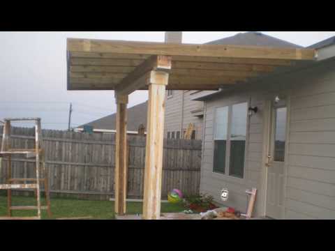 patio - An inside look as to how I came to build myself a patio cover. My 1st time doing some handy work like this. Click here for an update to this video. http://yo...