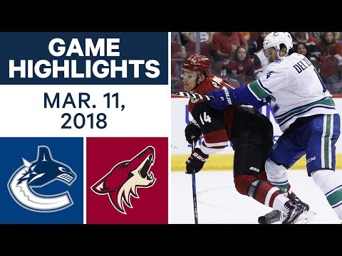 Video: NHL Game Highlights | Canucks vs. Coyotes - Mar. 11, 2018