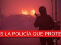 nazis protegidos por la policía ante el acoso antifascista