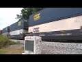 CSX 7662 Leads CSX Q126, Intermodal, just North of Ringgold