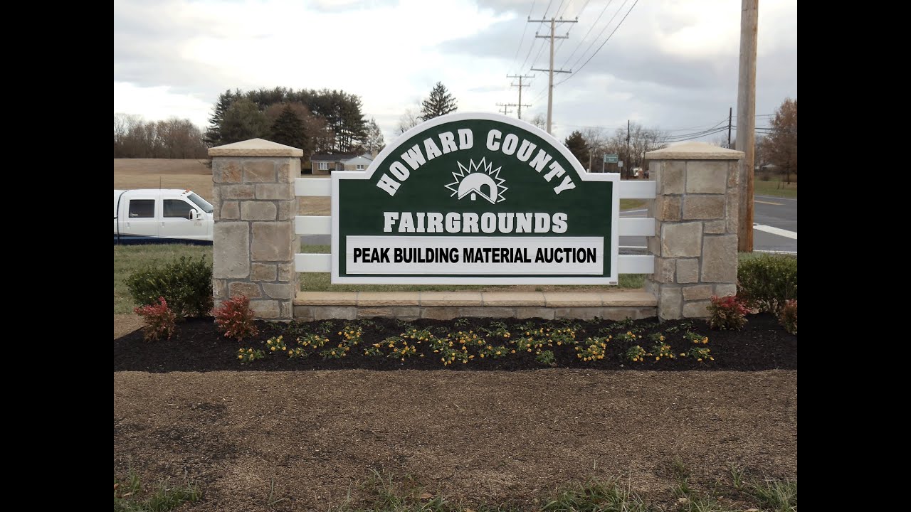 Previous Peak Building Material Auction - Howard County Fairgrounds - West Friendship, Maryland