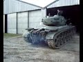 Pershing tank M 26 moved out of the garage