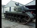 Pershing tank M 26 moved out of the garage