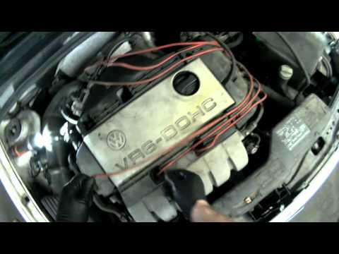 VW A3 VR6 Removing Spark plug Wires & Spark Plugs