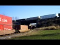 UP 4001 Stack and BNSF Loaded Coal Train
