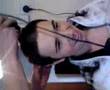 tait gettin his head shaved