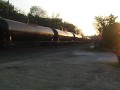 A CSX Ethanal train blasts westbound through Newark Delaware