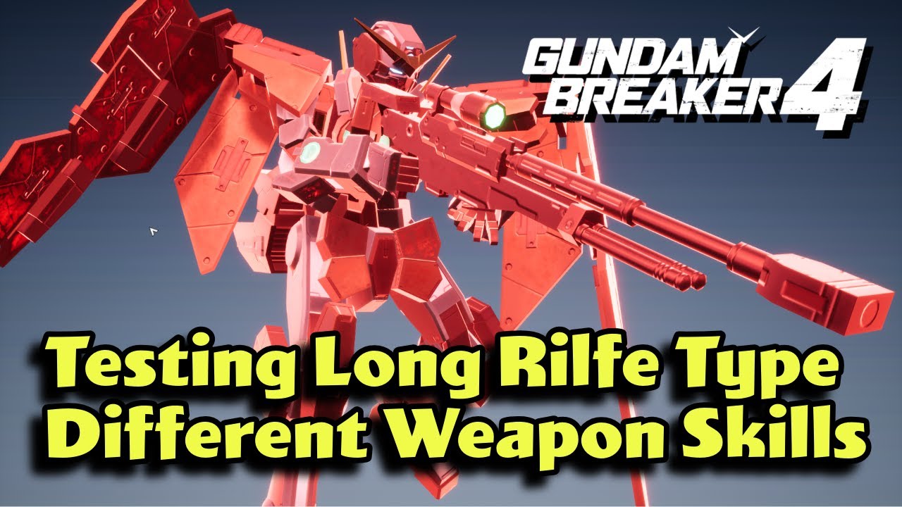 I Tested Long Rifle Type Different Weapon Skills in Gundam Breaker 4