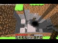 Minecraft Tutorials - 11 - How to Survive & Thrive (Cave Exploration & Gravel Elevator)