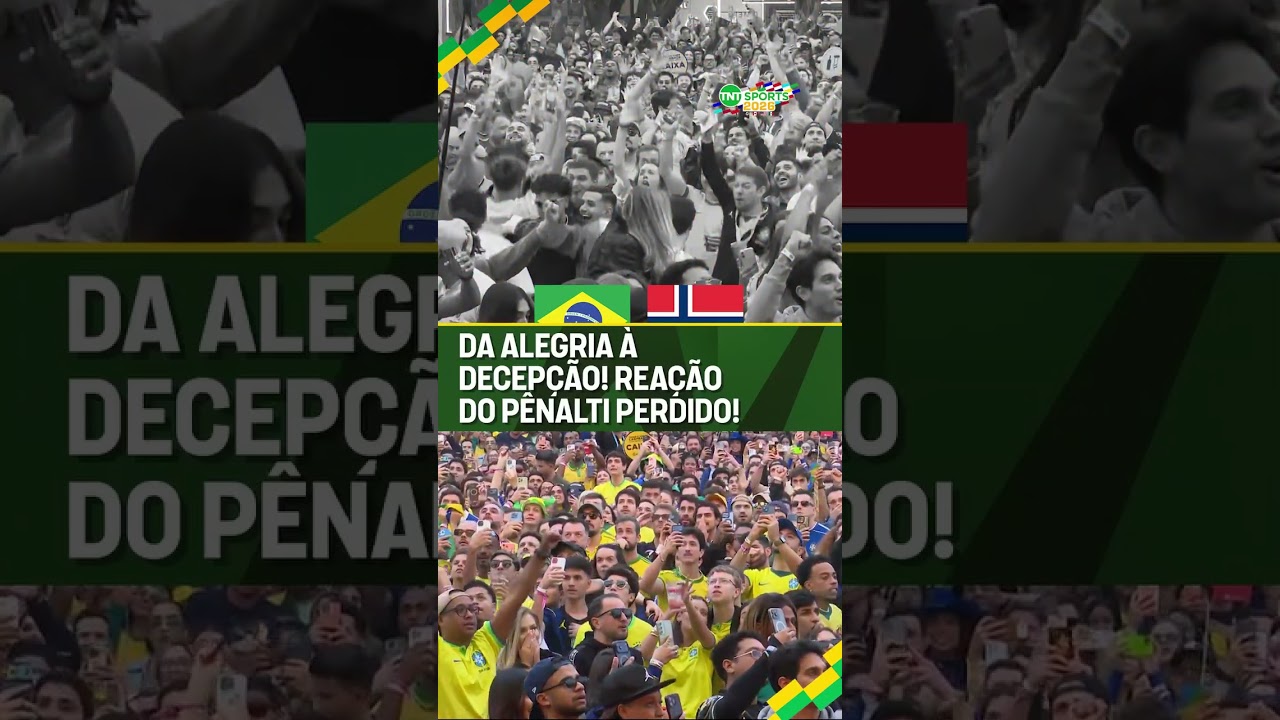 A TORCIDA BRASILEIRA FOI DO CÉU AO INFERNO COM O PÊNALTI!! 😔 #shorts