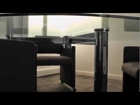 how to attach glass top to table base