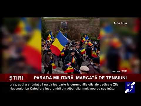 Paradă militară cu tensiuni, la Alba Iulia