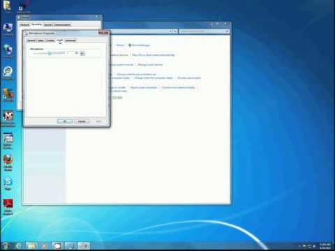 how to troubleshoot microphone windows 7