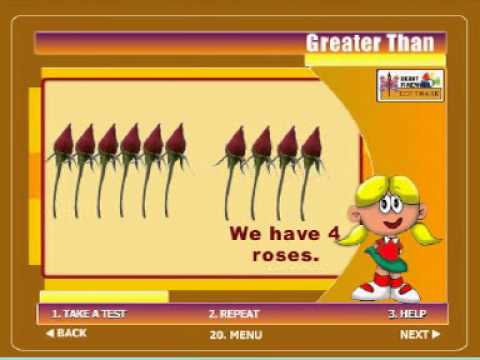 Interactive Maths for Kids - Greater than with Examples, Activities and Exercises