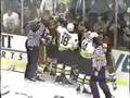 videos de Bruins - Flames melee 90-91