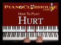 HURT - Christina Aguilera - Easy Piano Lesson / Tutorial / Lyrics ♫