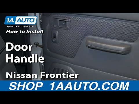 How To Install Replace Inside Rear Door Handle 2001-04 Nissan Frontier