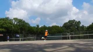 Inside out tennis forehands