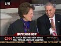 david paterson sworn in as new york's 55th governor