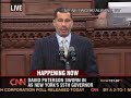 david paterson sworn in as new york's 55th governor