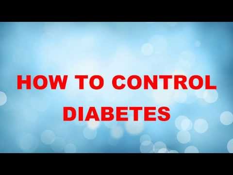how to control type 2 diabetes