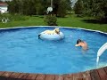 Coulie lounging in the pool #3 Coulie lounging in the pool #3
