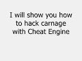 How to hack Carnage Contest With Cheat Engine