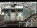 スーパーあずさと115系 松本駅