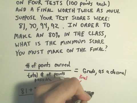 how to determine final grade