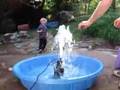 Jorj makes a fountain