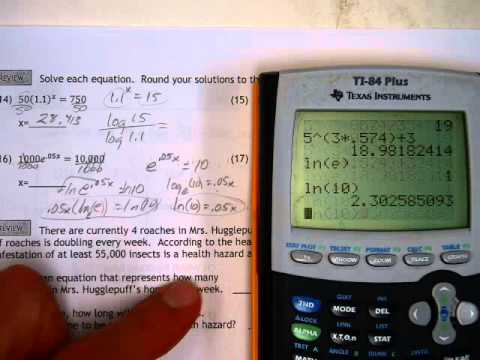 how to isolate x in ln x