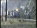 Northbound Conrail TVLA makes some noise through Highland, NY