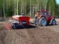 Seeding wheat with Valmet 905 and Tume seeding machine