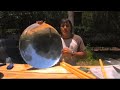 PARABOLIC DISH MIRROR PARABOLOID HOMEMADE DIY REFLECTOR RENEWABLE ENERGY