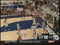 Andrew Bogut gets kicked by Miles