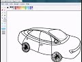 drawing a car on paint