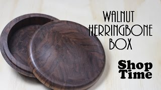 Walnut Herringbone Box