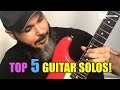 Top 5 Guitar Solos - Electric Guitar Cover by Kfir Ochaion