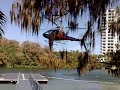 Helicopter Landing on Superior Jetties Pontoons