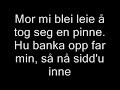 Sibbe- Country (tekstet)