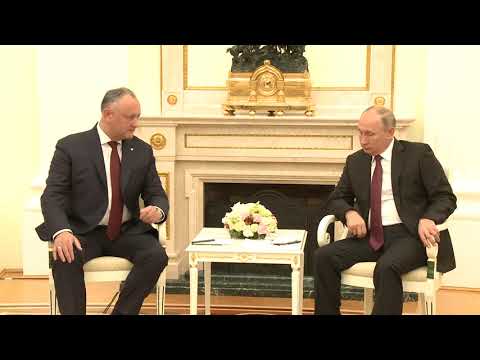 Президент Республики Молдова Игорь Додон провел встречу с Президентом Российской Федерации Владимиром Путиным
