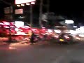 Thailandia - Pattaya Beach Road in moto di sera