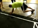 360-degree medicine ball push-up drill