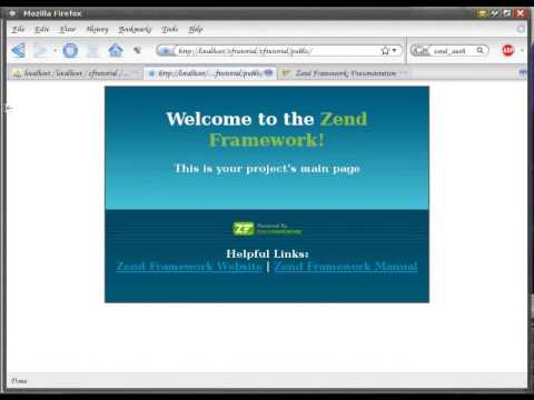 Zend Framework tutorial 4 zend_auth and zend_form part 1
