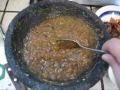 Salsa Roja en molcajete
