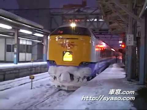 【特急 つがる】88号 485系 3000番台 八戸行 青森駅入線～発車（冬の雪Version)