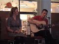 lars sings his own song, in duet with helena magnusson, at an open stage evening at af, lund, sweden 2007.
