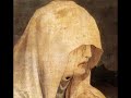 stereo: http://br.youtube.com/watch?v=4otxukvv_mi&fmt=18

giovanni felice sances (1600 - 1679).

i. stabat mater dolorosa.

la fenice.

maria cristina kiehr (soprano).

dir: jean tub�ry.

giovanni felice sances was a italian composer relatively little is known of sances's youth. his early career seems to have centered in rome: he received training at the german college between about 1609 - 1614, appeared in a performance of the opera amor pudico sponsored by cardinal montalto in 1614, and spent a period in the employ of pio enea degli obizzi. by 1636 he was a tenor in the chapel of emperor ferdinand ii, and continued to serve at the imperial court under the emperor's successors ferdinand iii and leopold i. sances was appointed vice-kapellmeister in 1649, and on april 16, 1669 succeeded antonio bertali as imperial kapellmeister, a position that he held until his death a decade later. during his service in vienna he was active as a composer of sacred music, operas, sepolcri and secular chamber music. sances was one of the long list of early baroque composers who wrote vocal variations on ostinato harmonies that included caccini, d'india, cifra, dognazzi, domenico mazzocchi, monteverdi, landi, giovanni steffani, vitali, milanuzzi and frescobaldi. in his time sances was among the most renowned composers in europe.