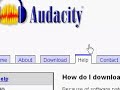 Finding and downloading the Audacity LAME mp3 encoder Finding and downloading the Audacity LAME mp3 encoder