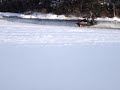 Skimming alittle water and making some noise with my MBRP race can. You can hear me take off at 7 secs (last sled).